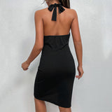 Black Suspender Dress