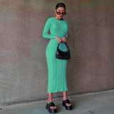 Long Sleeved Round Neck Skirt