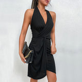 Black Suspender Dress